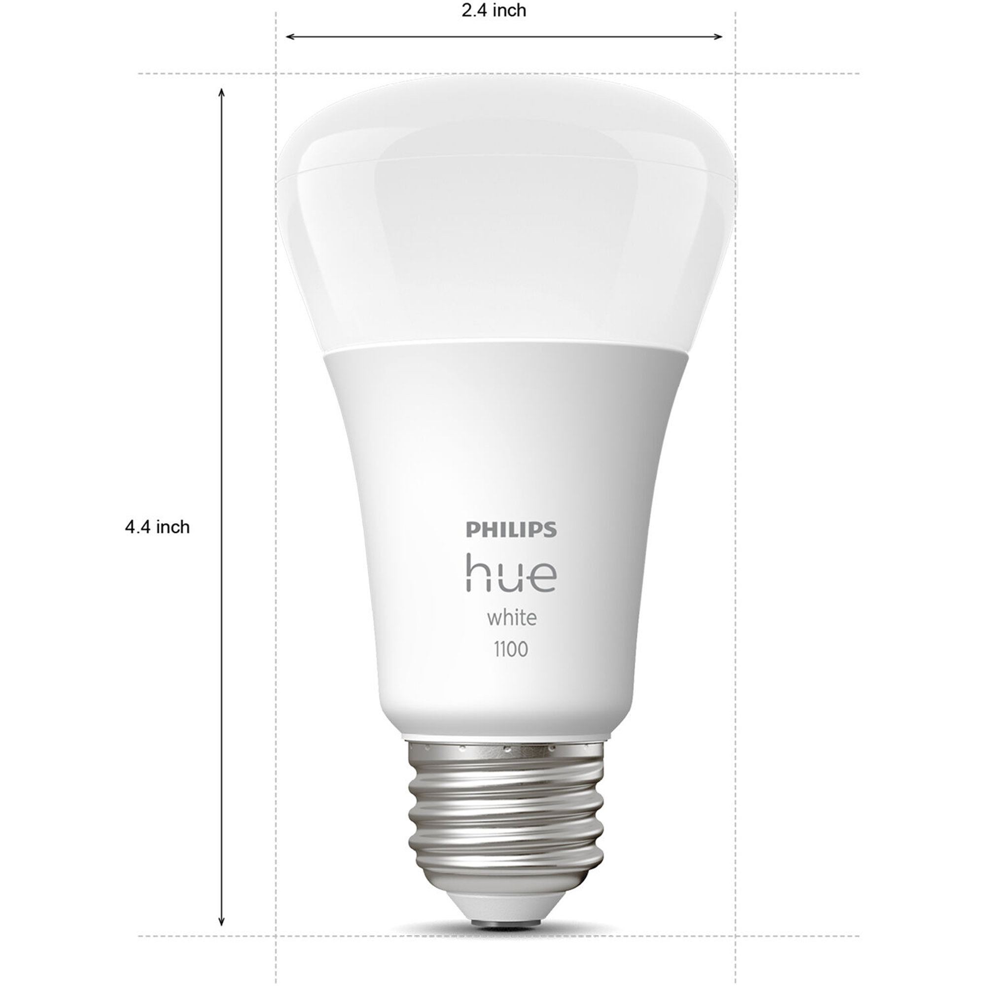 Philips Hue 75 W A19 Smart LED Bulb – Soft White (1‑Pack)