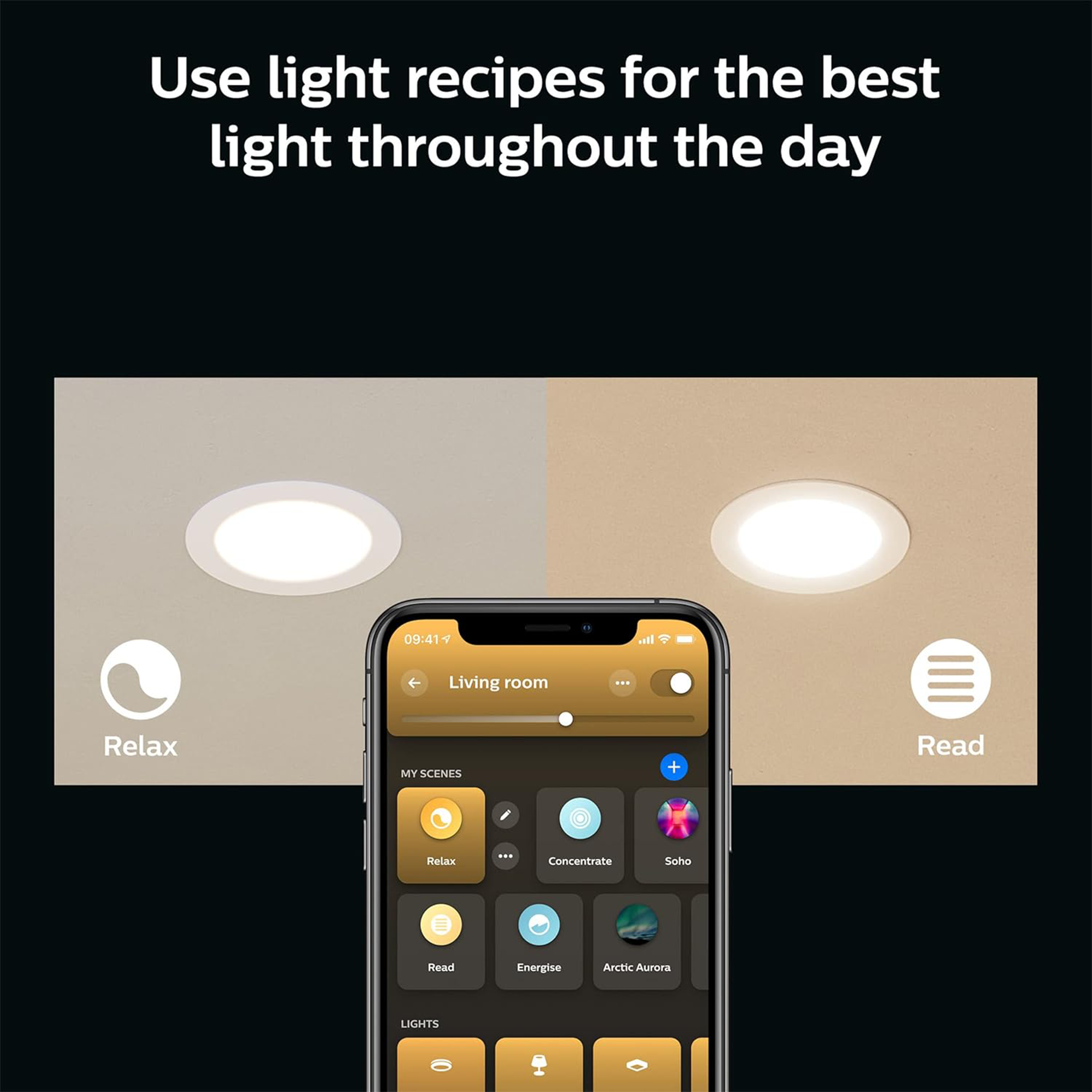 Philips Hue Smart Slim 6″ LED Downlight – White and Color Ambiance