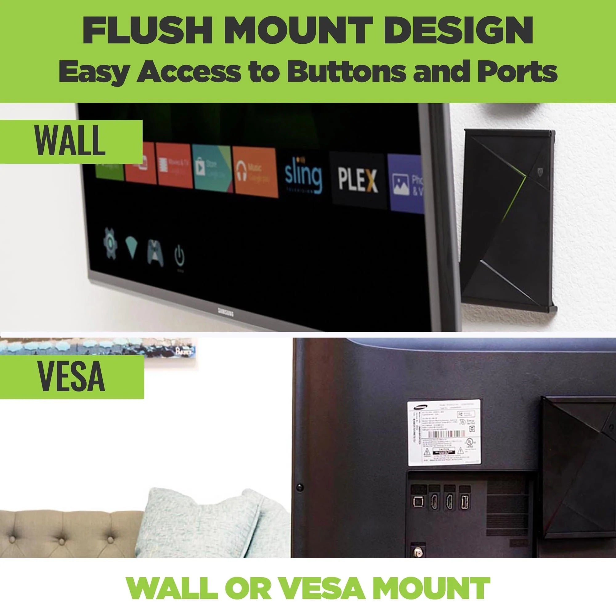 HIDEit Mounts Shield2 Wall Mount for NVIDIA Shield TV Pro