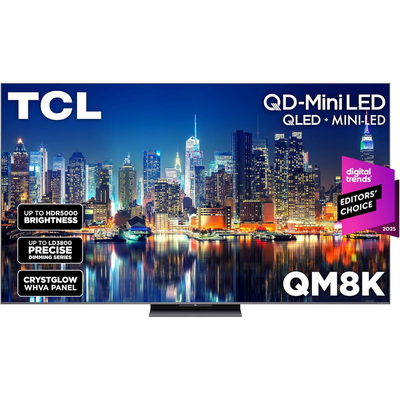 TCL QM8K Series 65" QD-Mini LED QLED 4K UHD Smart TV with Google TV – 65QM8K