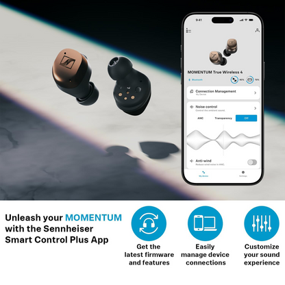 Sennheiser MOMENTUM True Wireless 4 Noise-Canceling Earbuds (Black Graphite)
