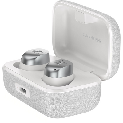 Sennheiser MOMENTUM True Wireless 4 Noise-Canceling Earbuds (White Silver)
