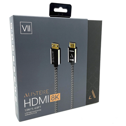 Austere VII Series 8K HDMI Cable - UHD Premium High Speed HDMI 2.1 cable with Ethernet (1.5 meters/4.9 feet)