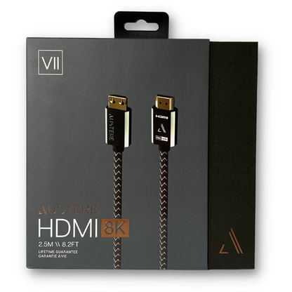 Austere VII Series 8K HDMI Cable - UHD Premium High Speed HDMI 2.1 cable with Ethernet (2.5 meters/8.2 feet)