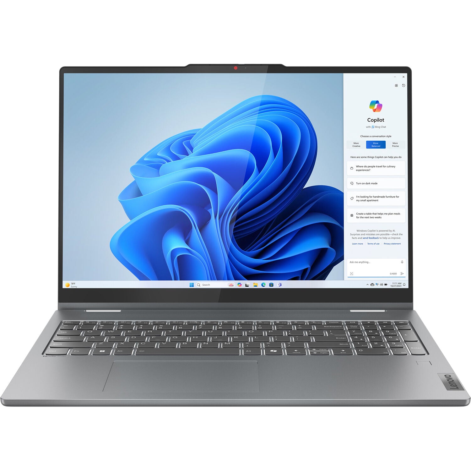 Lenovo IdeaPad 5i 16" 2-in-1 Multi-Touch Laptop (Luna Gray)
