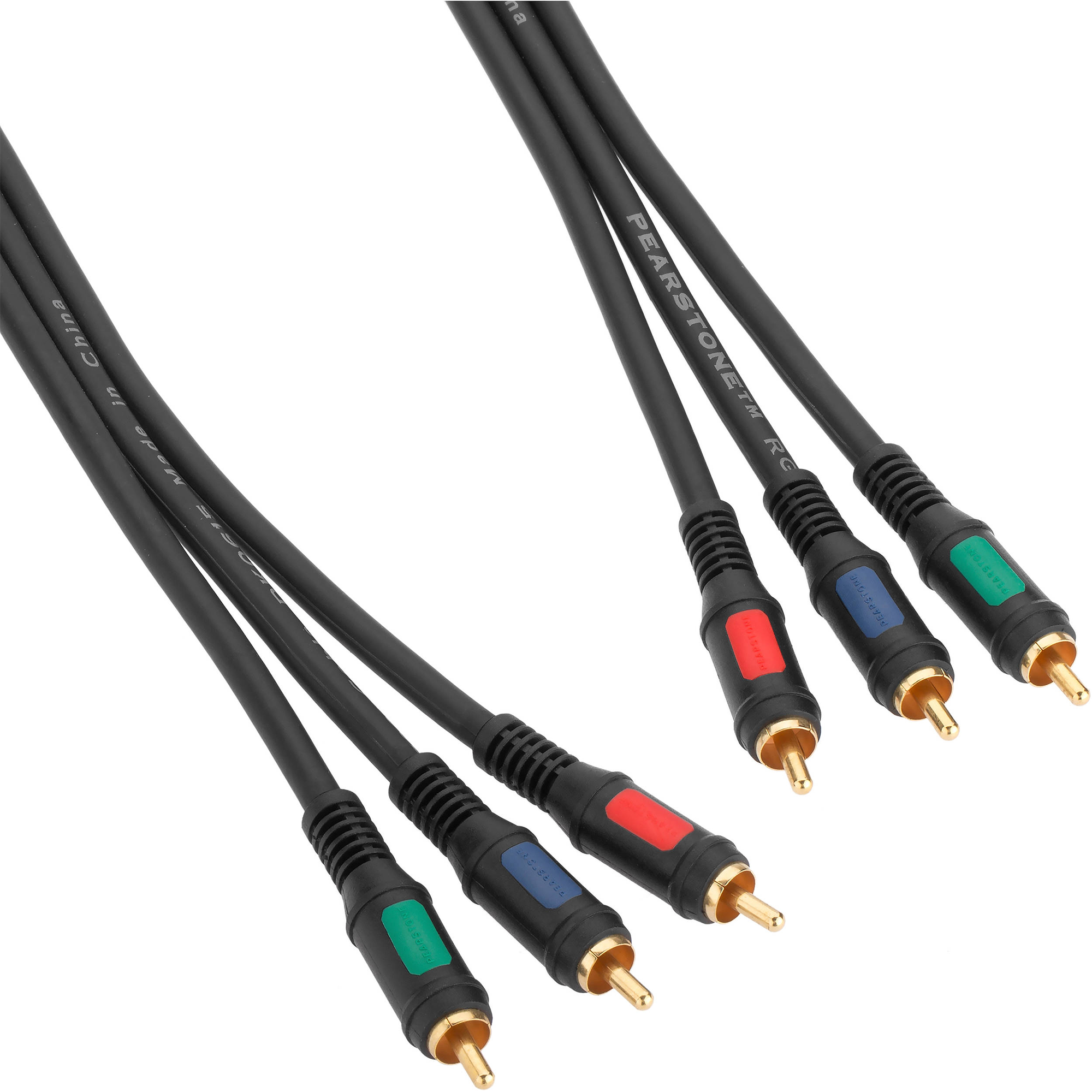 Pearstone 3RCA Component Video Cable (50')