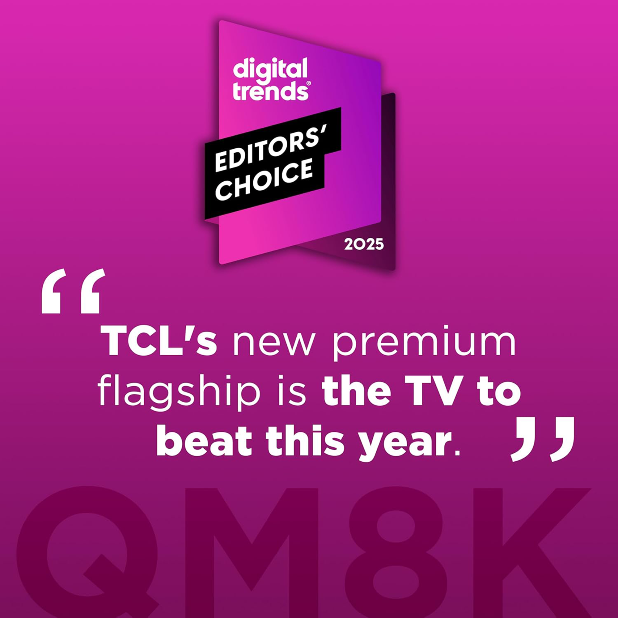 TCL QM8K Series 85" QD-Mini LED QLED 4K UHD Smart TV with Google TV – 85QM8K