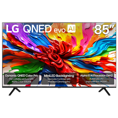 LG QNED evo AI QNED92A 85" Mini LED 4K Smart TV - 85QNED92AUA
