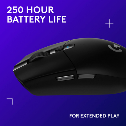 Logitech G G305 LIGHTSPEED Wireless Mouse (Black)