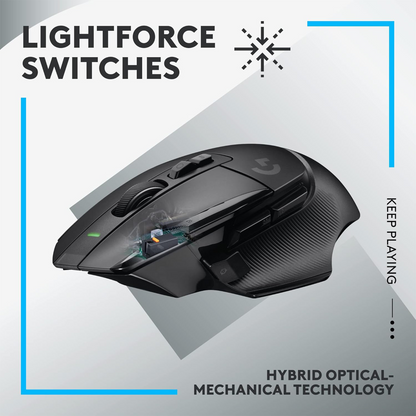 Logitech G G502 X LIGHTSPEED Wireless Gaming Mouse (Black)
