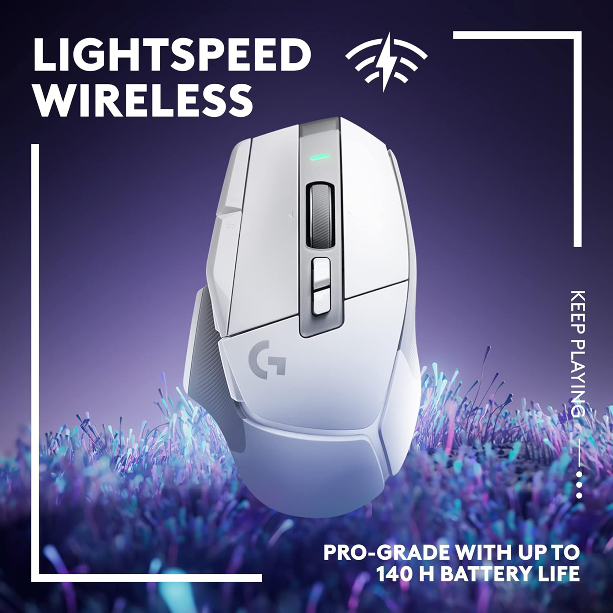 Logitech G G502 X LIGHTSPEED Wireless Gaming Mouse (White)