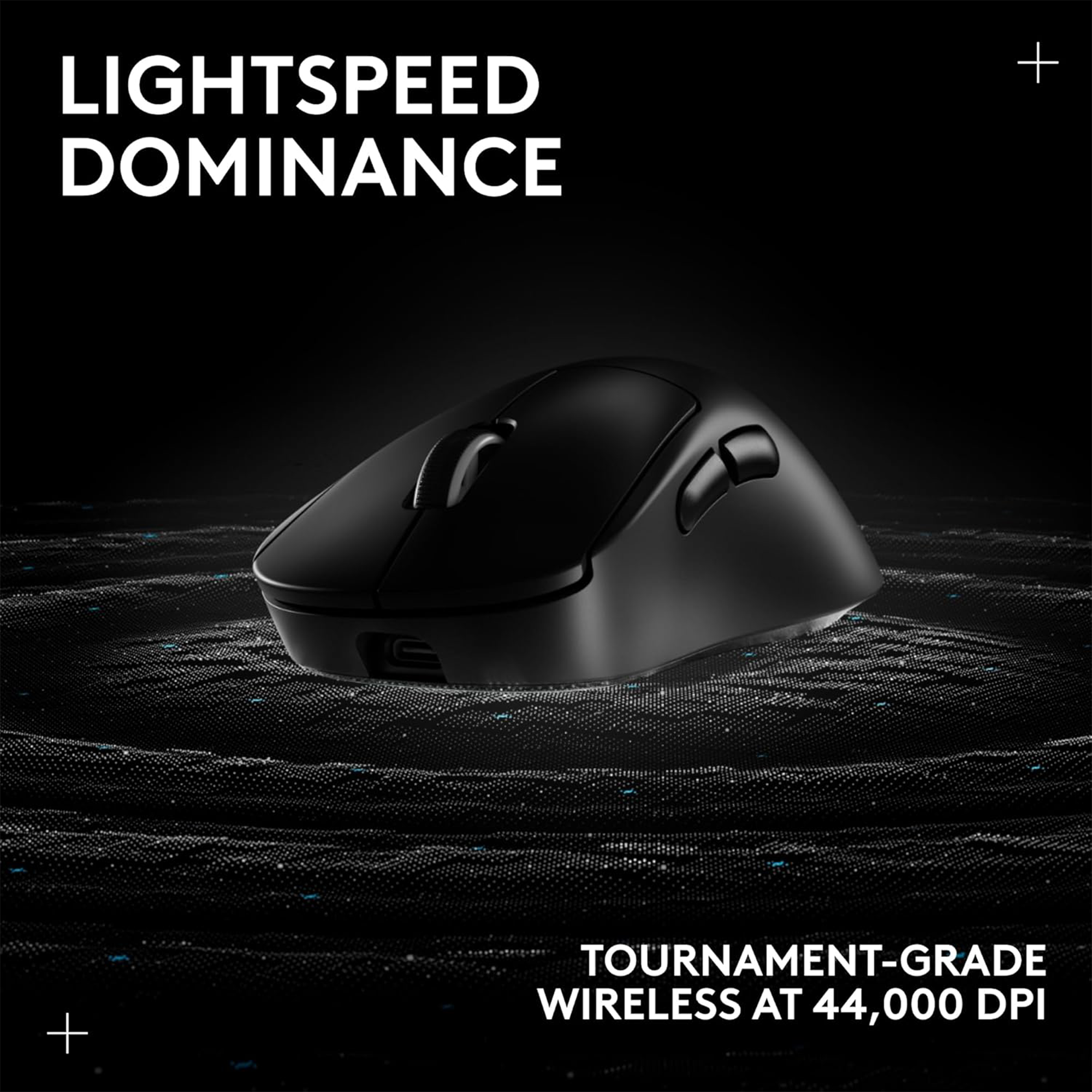 Logitech G PRO X SUPERLIGHT 2 DEX LIGHTSPEED Wireless Mouse (Black)