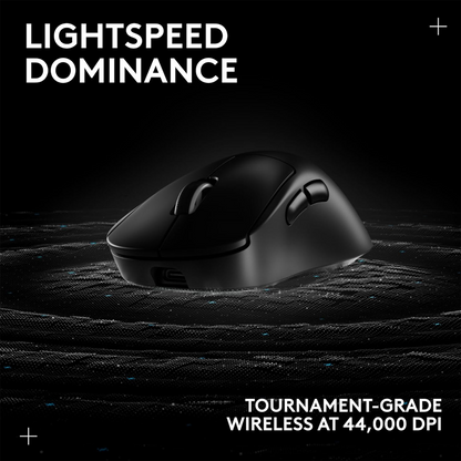 Logitech G PRO X SUPERLIGHT 2 DEX LIGHTSPEED Wireless Mouse (Black)