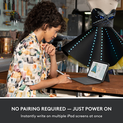 Logitech Crayon Digital Pencil for iPads with USB-C Port (Silver)