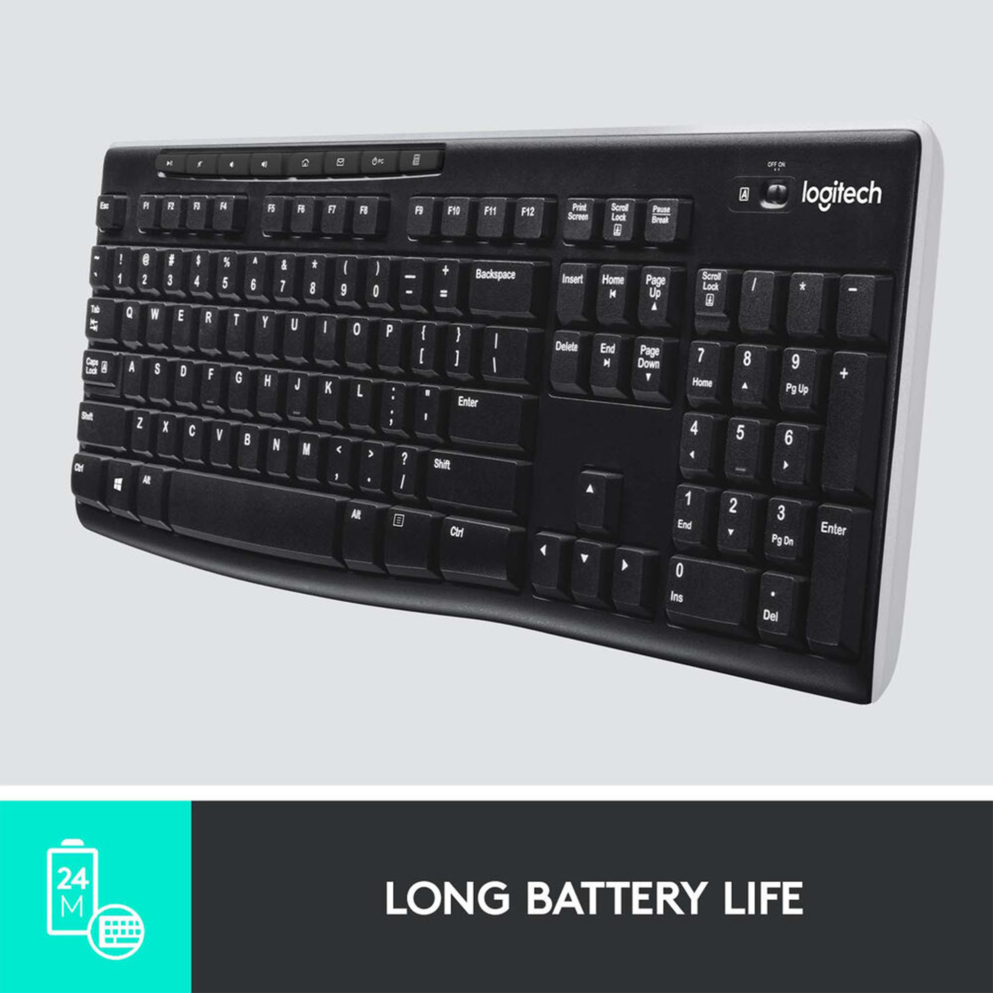Logitech K270 Wireless USB Keyboard