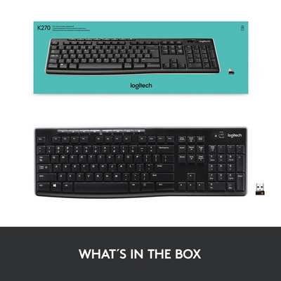 Logitech K270 Wireless USB Keyboard