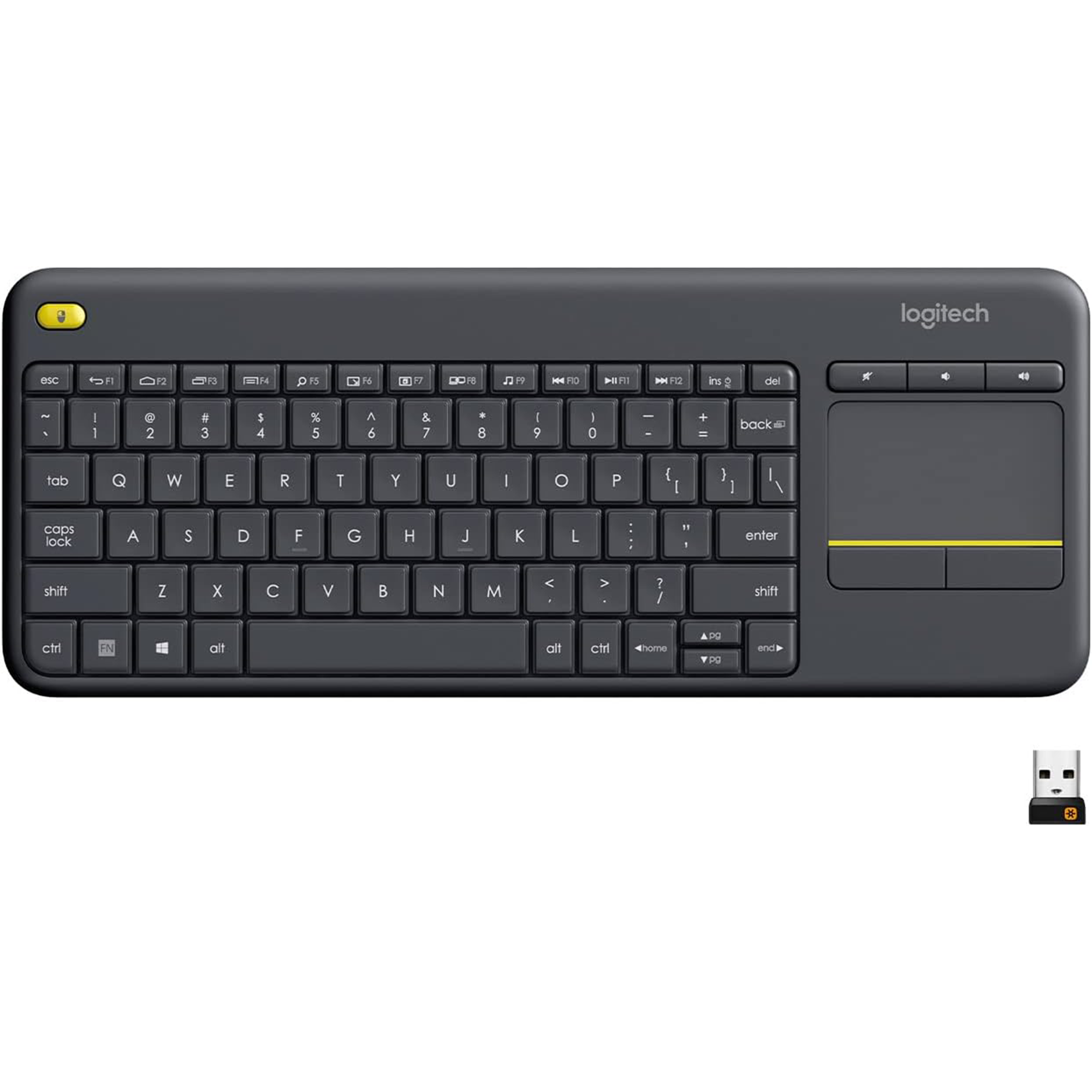 Logitech K400 Plus Wireless Touch Keyboard