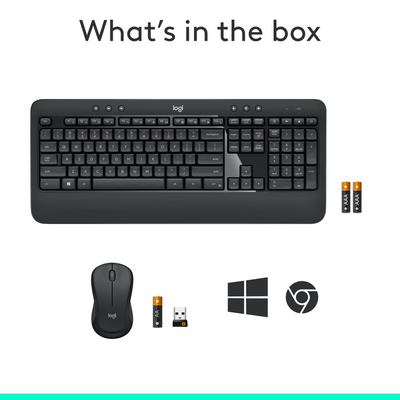 Logitech MK540 Advanced Wireless Mouse and Keyboard Bundle