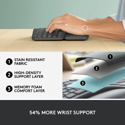 Logitech Ergo K860 Wireless Split Keyboard (Graphite)