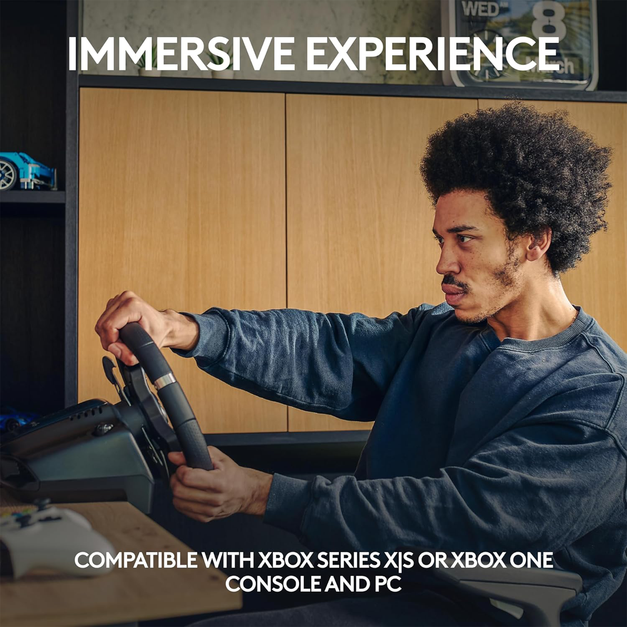 Logitech G920 Driving Force Racing Wheel and Floor Pedals - Xbox Series X|S, Xbox One, PC, Mac - Black