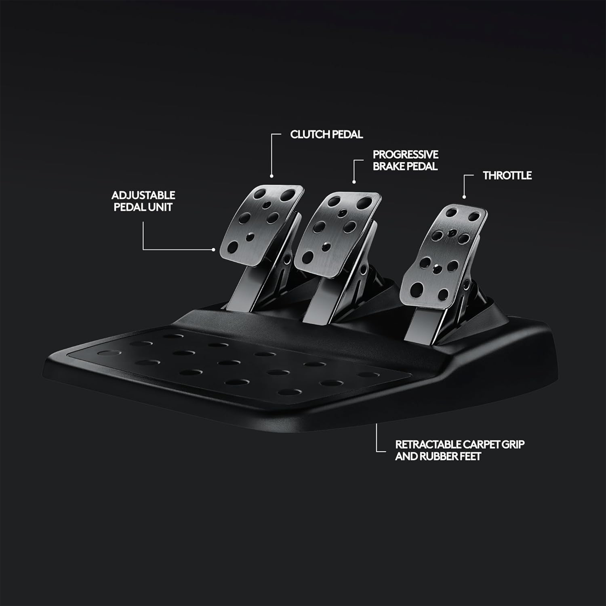 Logitech G920 Driving Force Racing Wheel and Floor Pedals - Xbox Series X|S, Xbox One, PC, Mac - Black