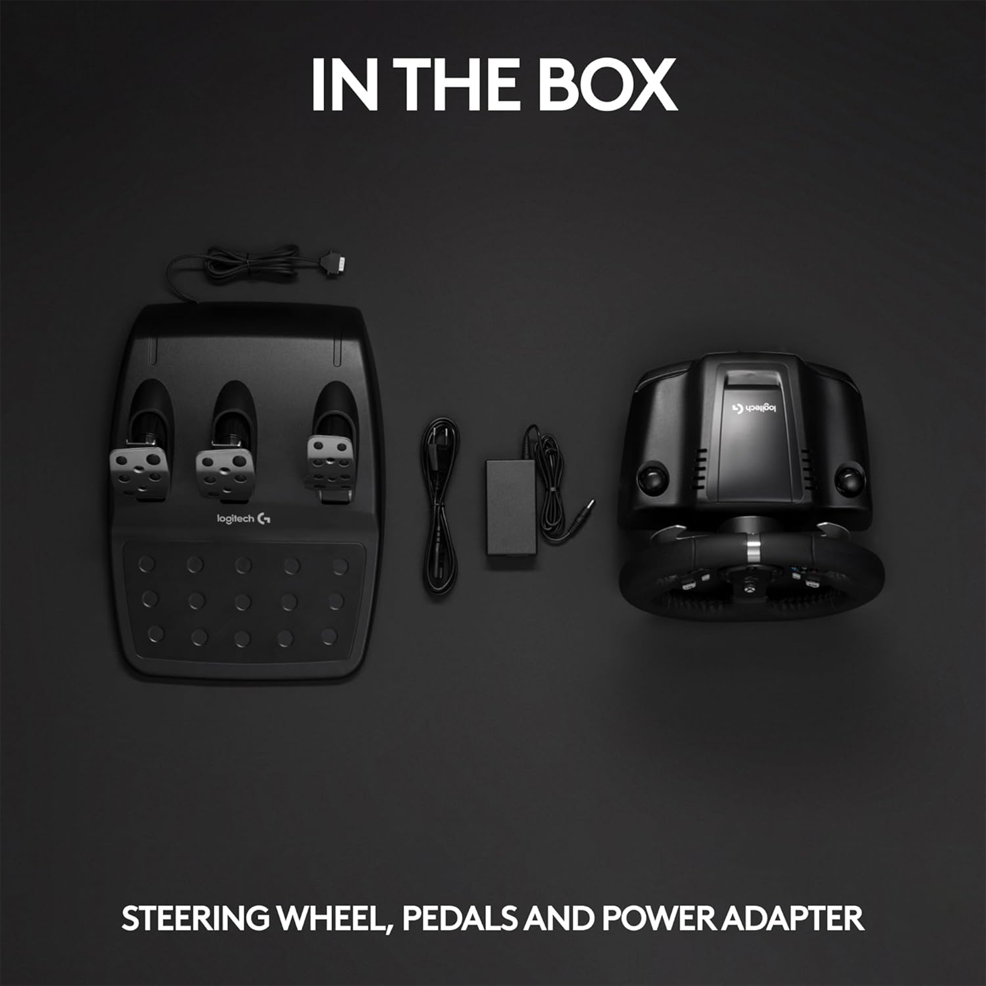 Logitech G920 Driving Force Racing Wheel and Floor Pedals - Xbox Series X|S, Xbox One, PC, Mac - Black