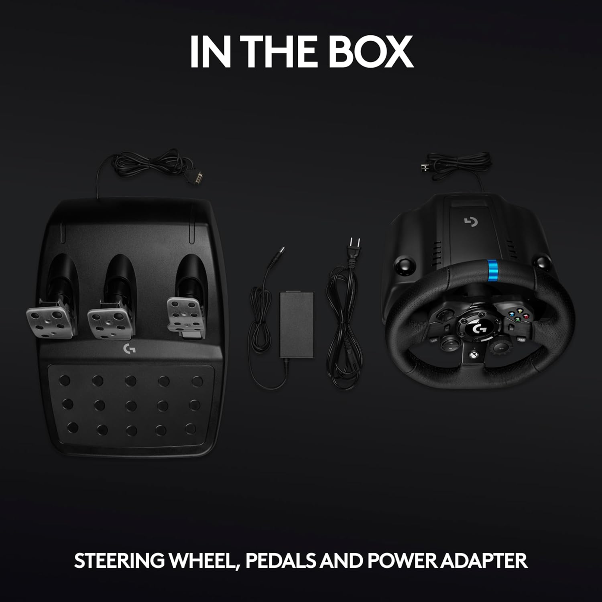 Logitech G923 Racing Wheel and Pedals – Xbox Series X|S, Xbox One, and PC