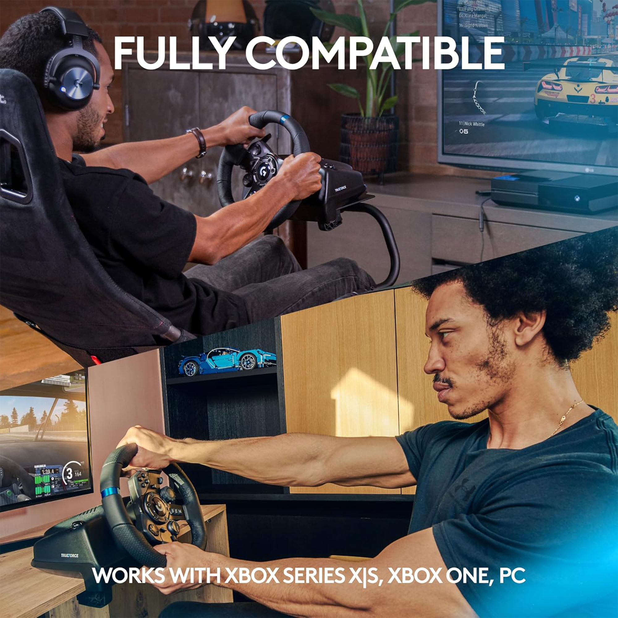 Logitech G923 Racing Wheel and Pedals – Xbox Series X|S, Xbox One, and PC