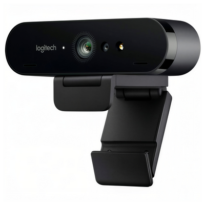 Logitech Brio Ultra HD Pro 4096 x 2160 Business Webcam with RightLight 3 and Noise-Cancelling Dual Mics - Black