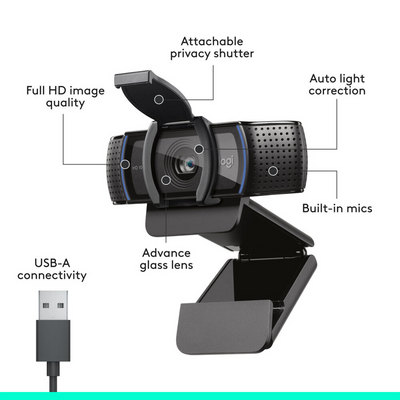 Logitech C920s HD Pro Webcam
