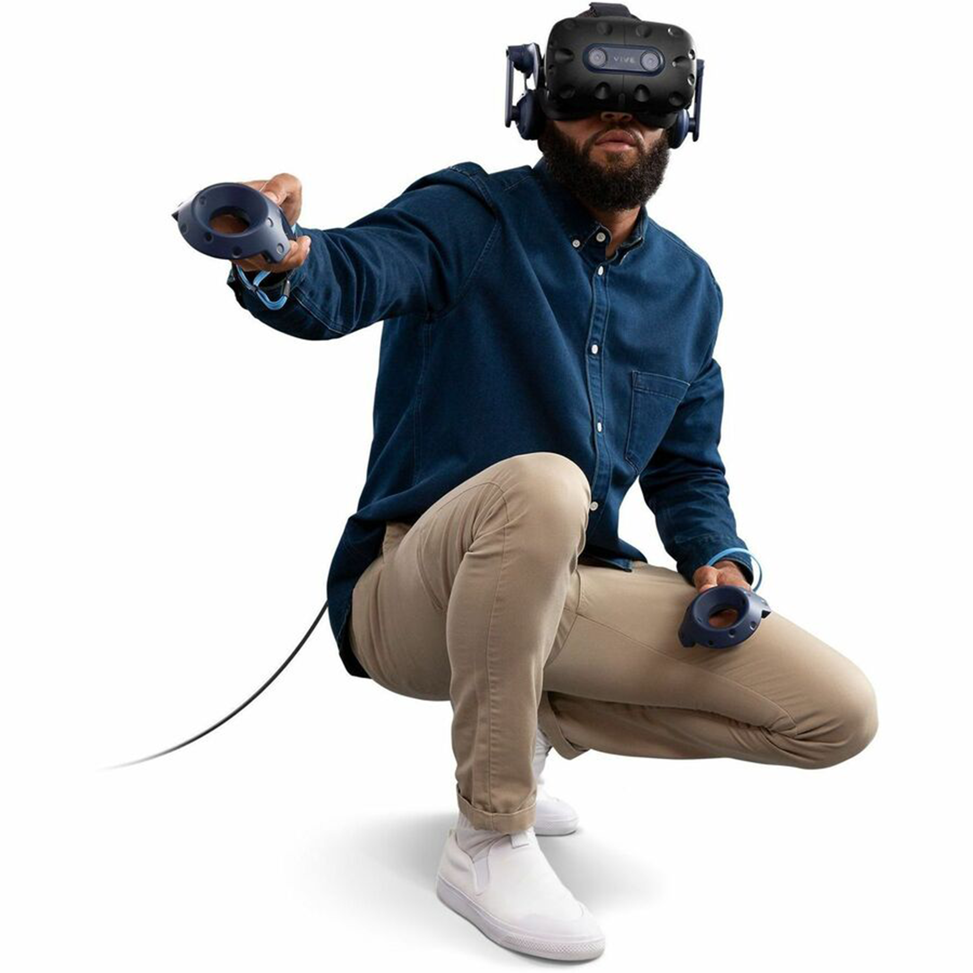 HTC Vive Pro 2 VR Virtual Reality Headset Full Kit
