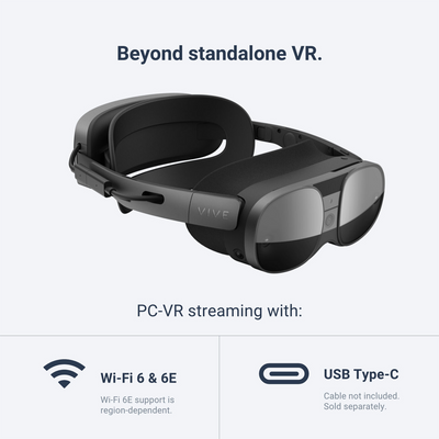 HTC VIVE XR Elite VR Headset for Business with Deluxe Pack