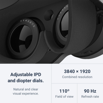 HTC VIVE XR Elite VR Headset for Business with Deluxe Pack
