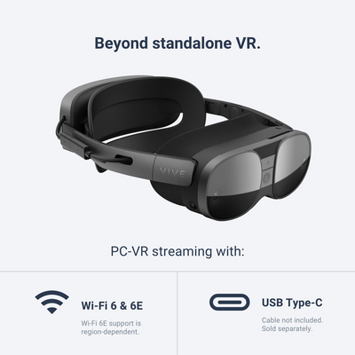 HTC VIVE XR Elite VR Headset with Deluxe Pack