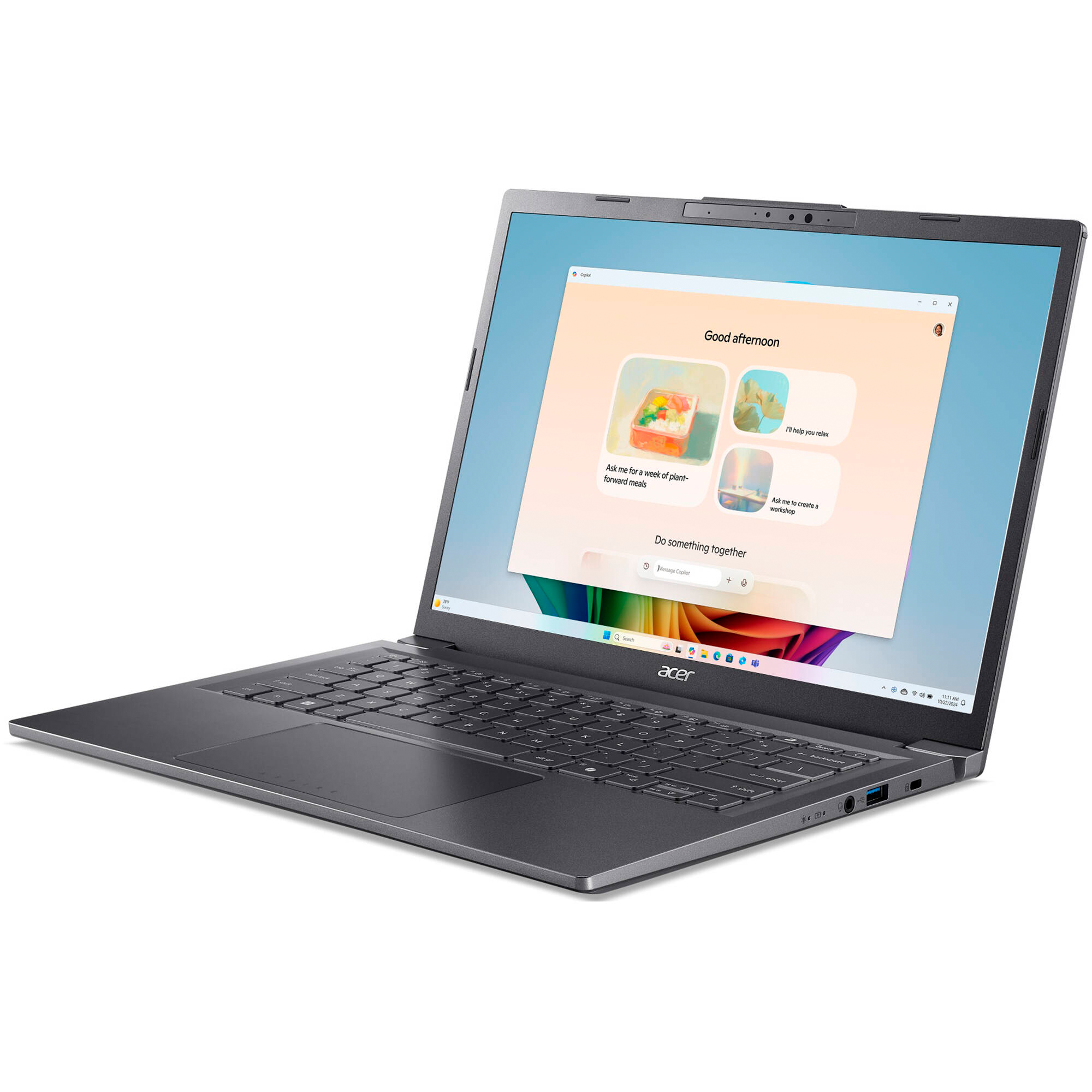 Acer Aspire 14 AI A14-52M A14-52M-72FH 14" Copilot+ PC Notebook - WUXGA - 60 Hz - Intel Core Ultra 7 256V - 16 GB - 1 TB SSD - English Keyboard - Iron