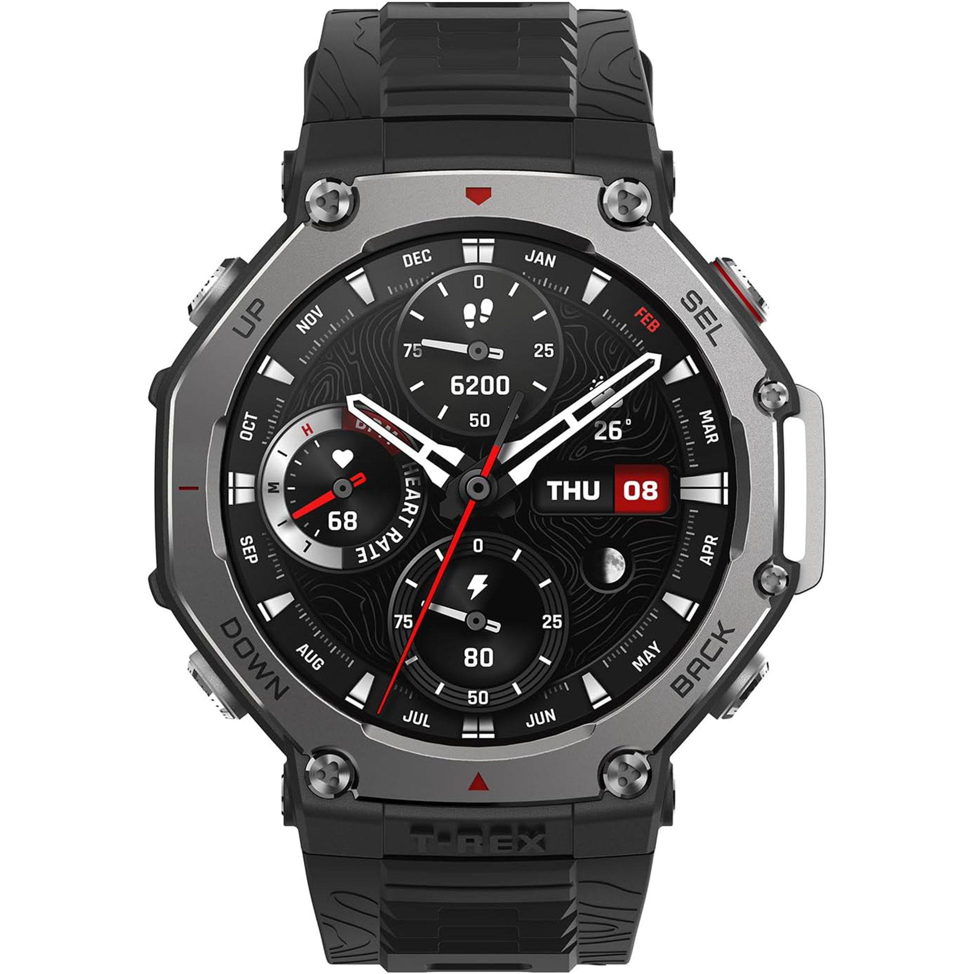 AMAZFIT T-Rex 3 Smart Watch - Onyx, Silicone Strap