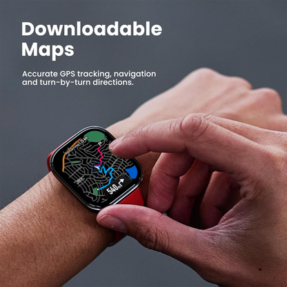 AMAZFIT Bip 6 Smart Watch - Black, Silicone Strap, 46 mm