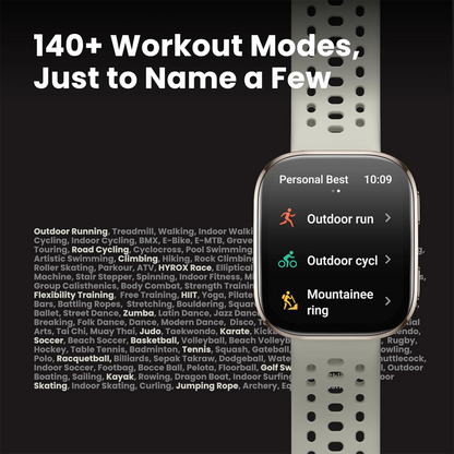 AMAZFIT Bip 6 Smart Watch - Black, Silicone Strap, 46 mm