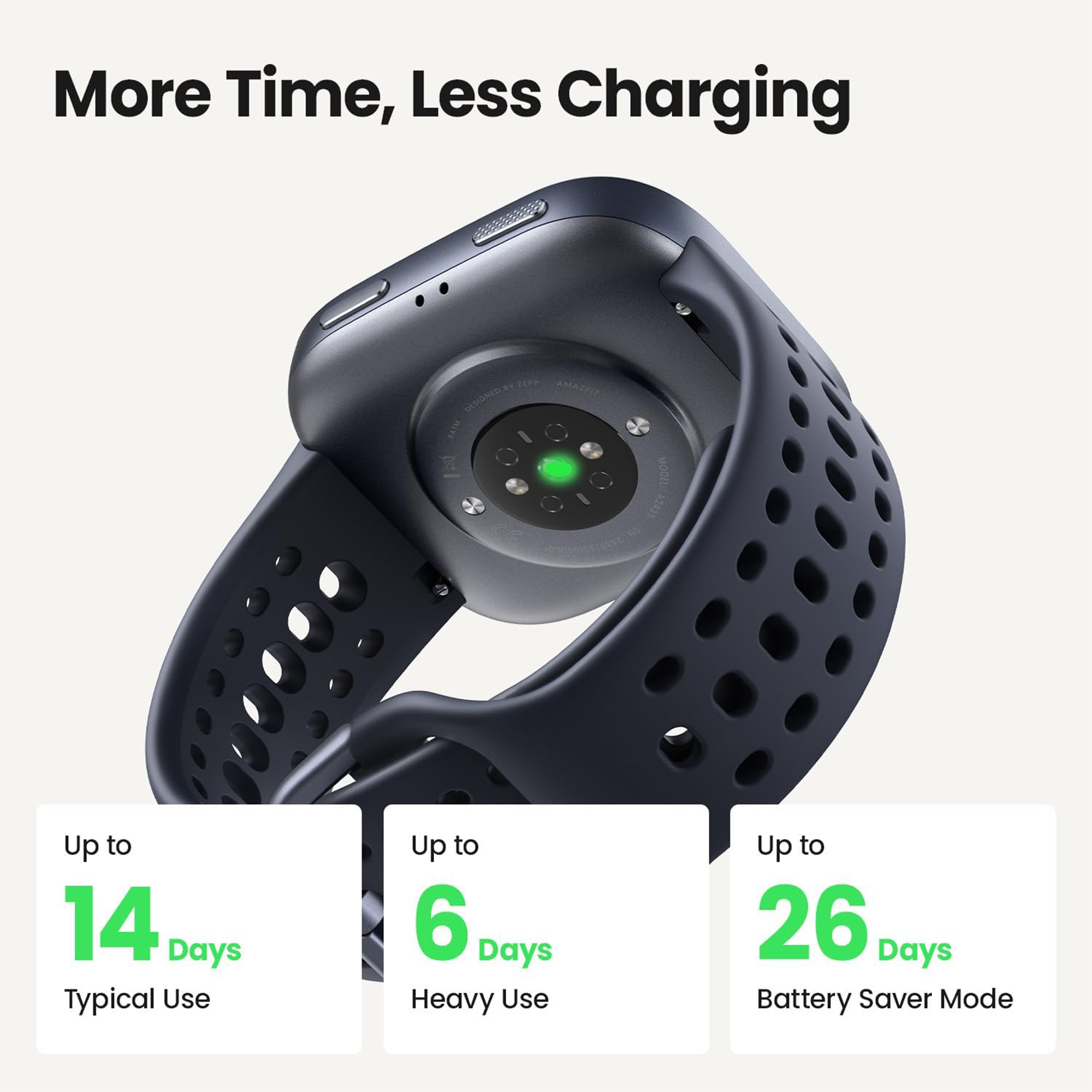 AMAZFIT Bip 6 Smart Watch - Stone