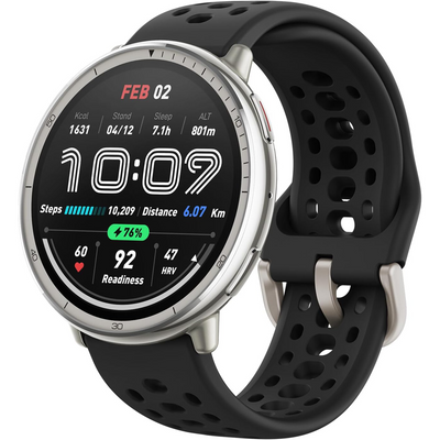 AMAZFIT Active 2 Smart Watch - Black, Silicone Strap