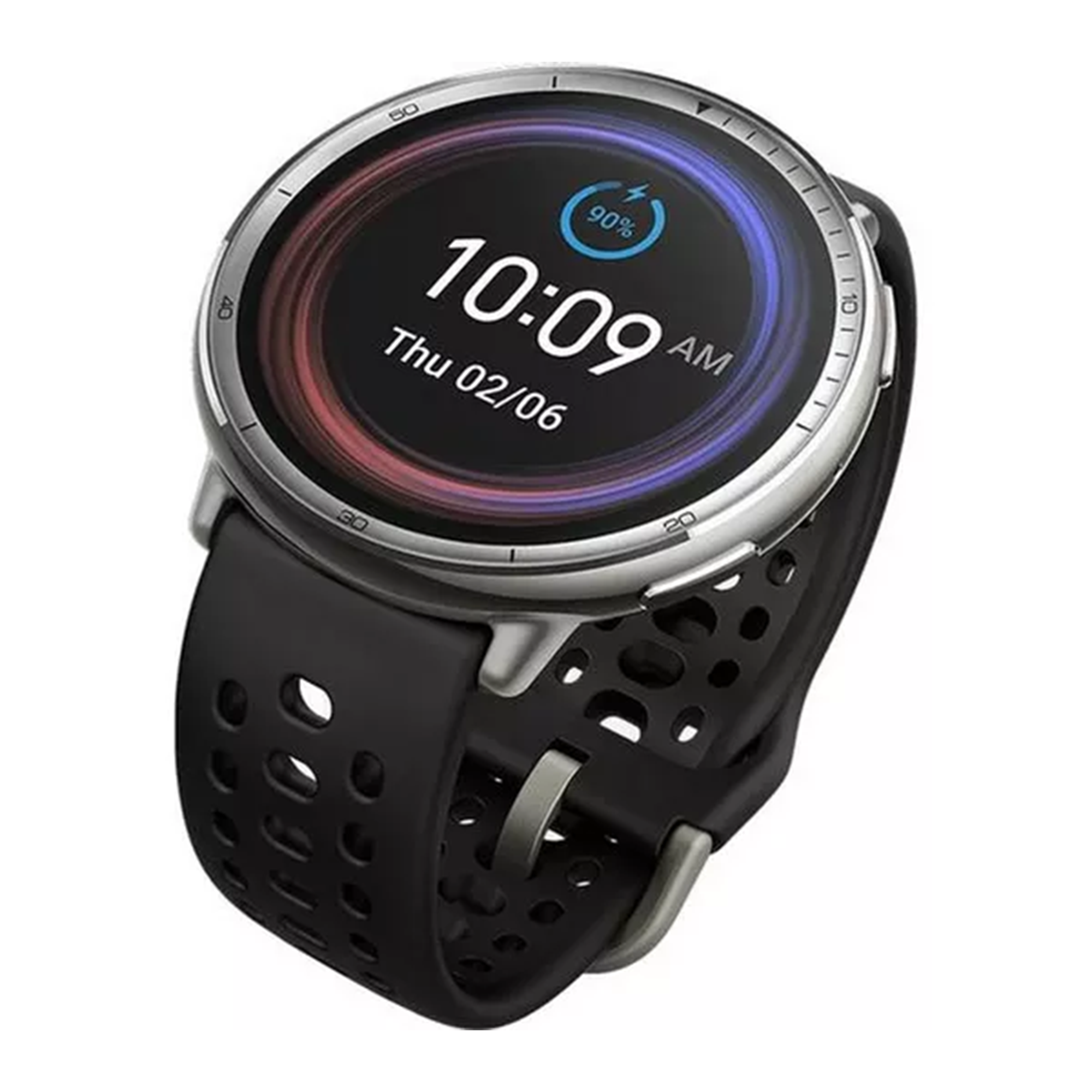 AMAZFIT Active 2 Smart Watch - Black, Silicone Strap