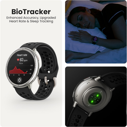 AMAZFIT Active 2 Smart Watch - Black, Silicone Strap