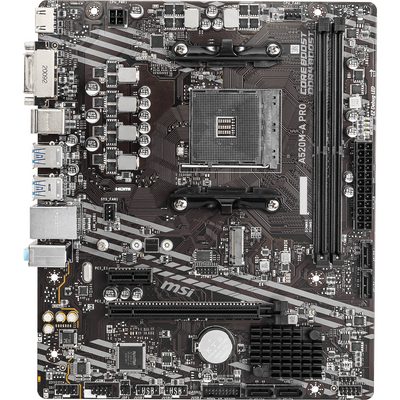 MSI AMD Ryzen A520M-A PRO AM4 MicroATX DDR4 Motherboard
