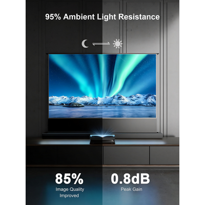 AWOL VISION 100" Cinematic+ ALR Motorized Floor Rising Acoustic Screen - ALR-F210C
