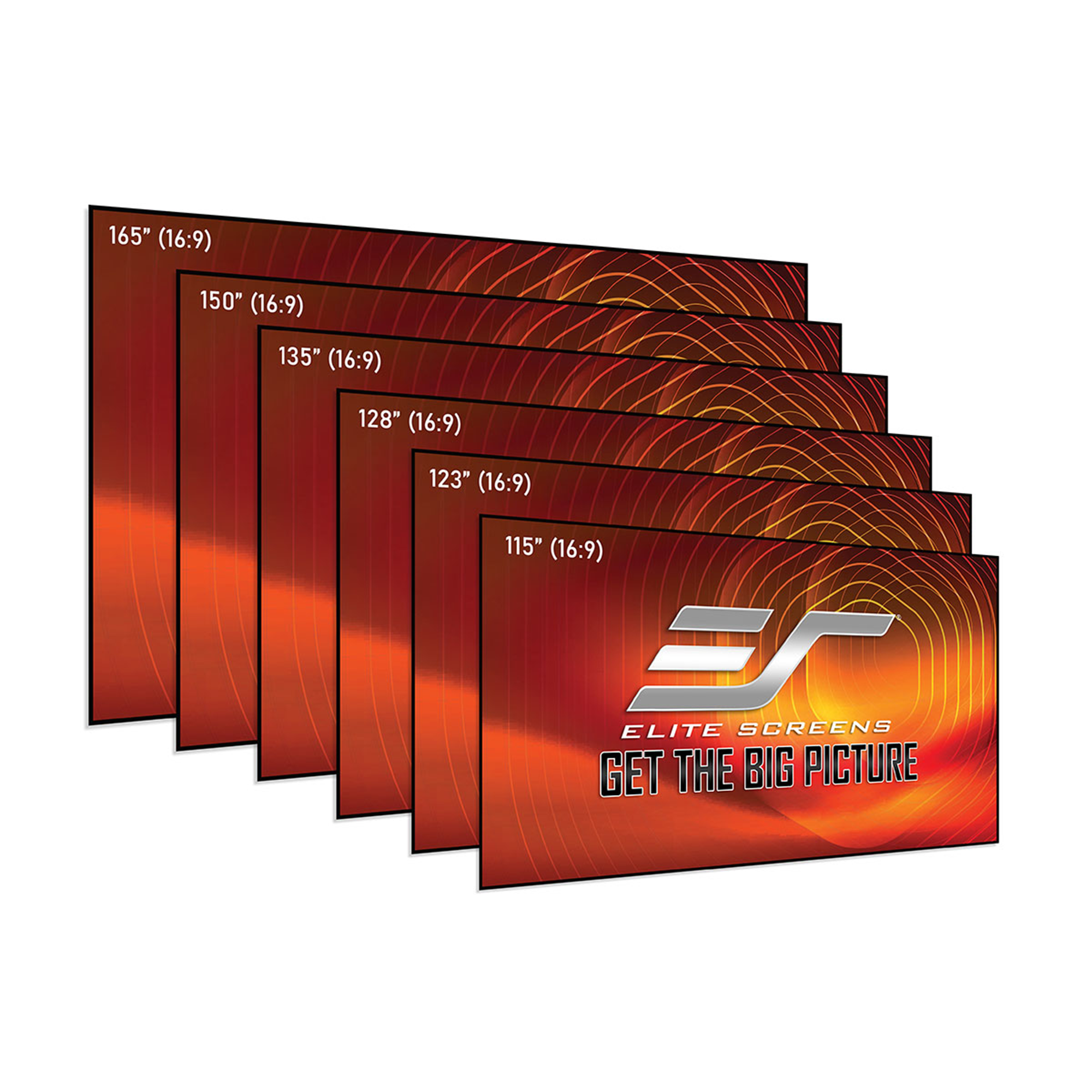Elite Screens Aeon CineGrey 5D® Series 123" Fixed Frame Projection Screen