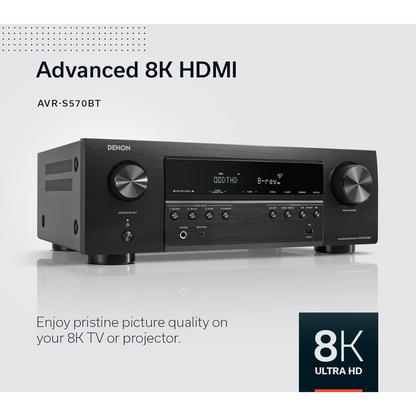 Denon AVR-S570BT 5.2-Channel A/V Receiver