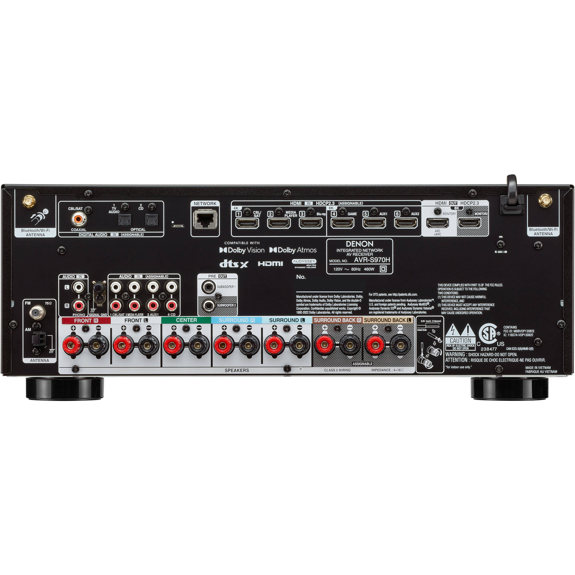 Denon AVR-S970H 7.2-Channel Network A/V Receiver