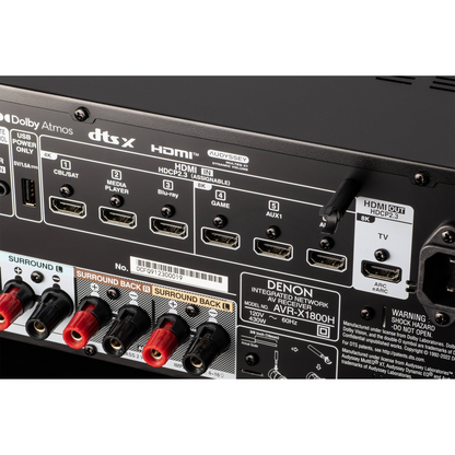 Denon X-Series AVR-X1800H 7.2-Channel Network A/V Receiver