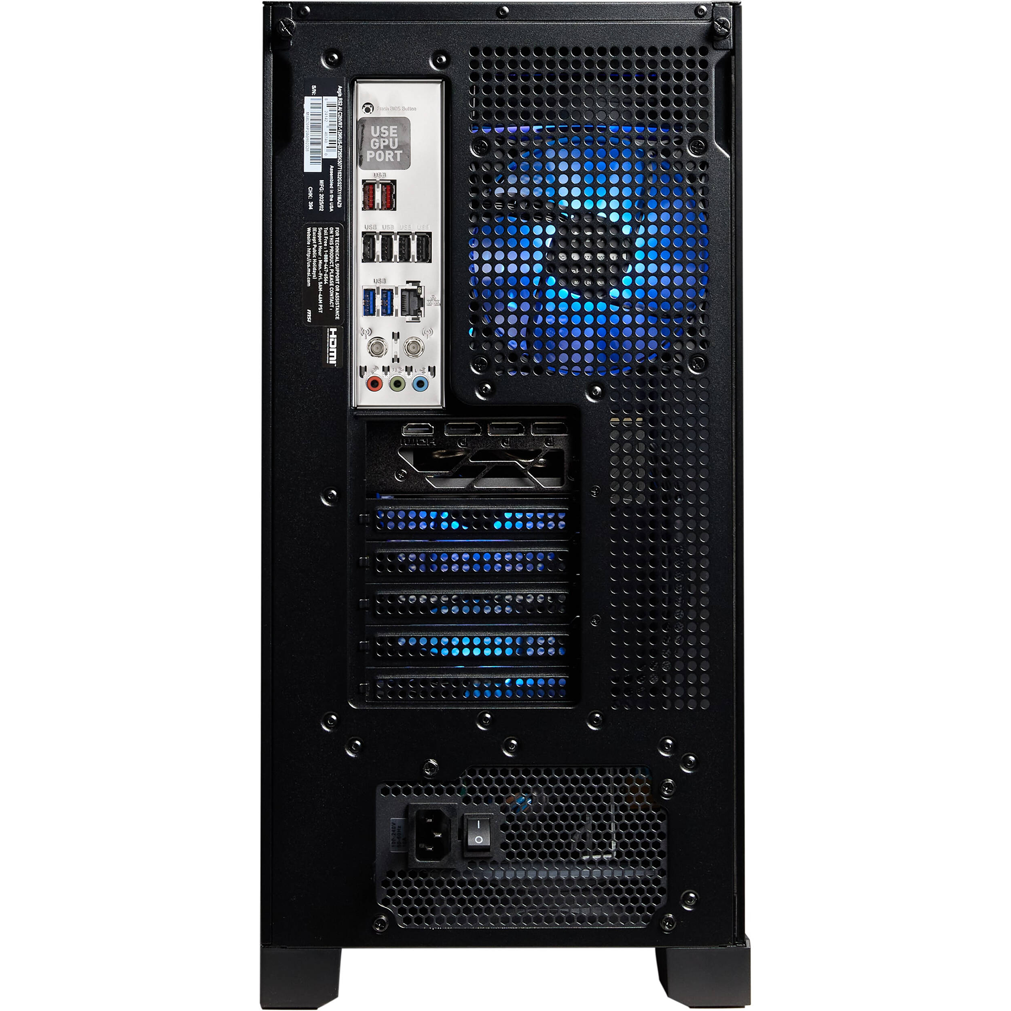 MSI Aegis Z2 A8NVR-1611US Gaming Desktop Computer - AMD Ryzen 7 8700F - 32 GB RAM- 2 TB SSD - Windows 11 Home