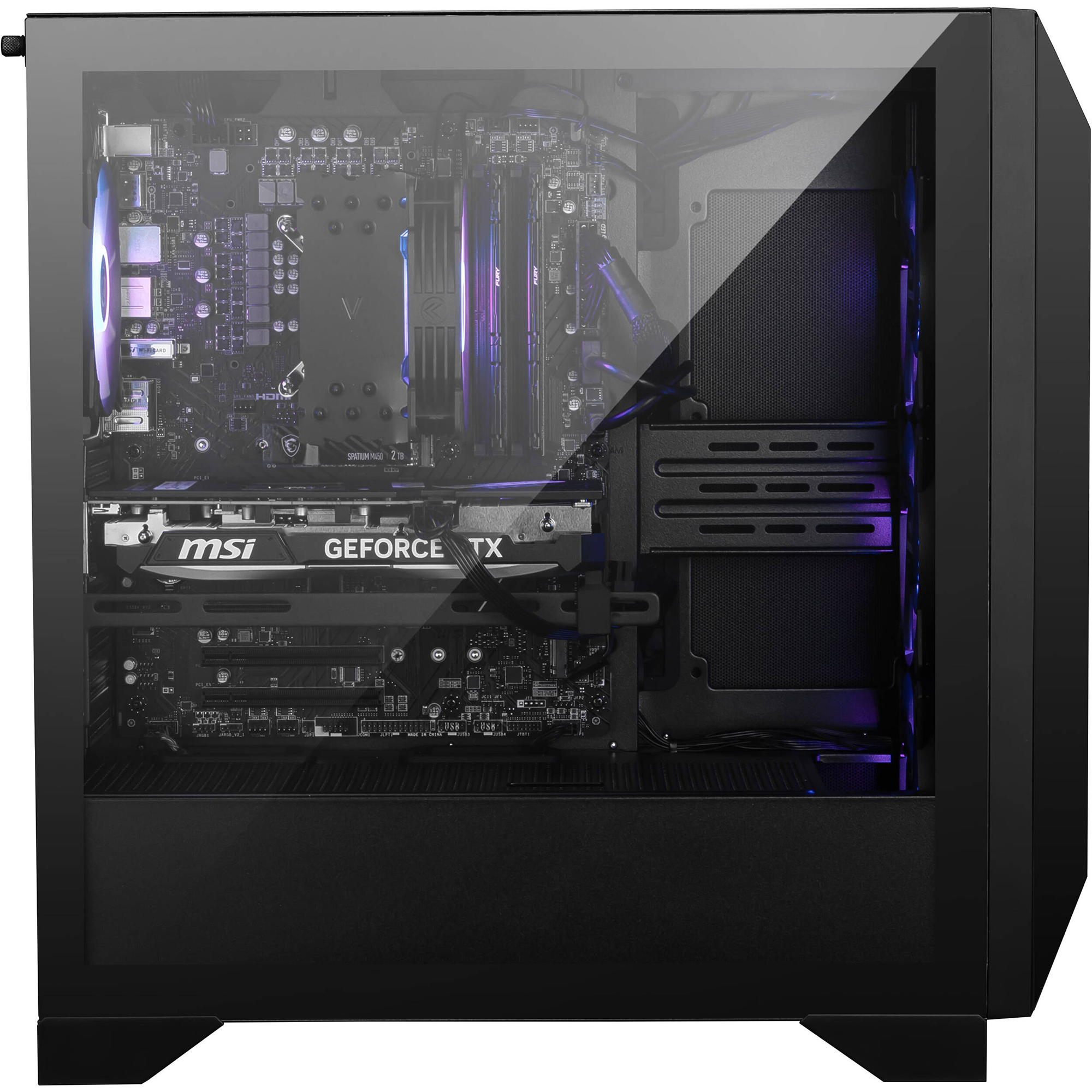 MSI Aegis Z2 A8NVR-1611US Gaming Desktop Computer - AMD Ryzen 7 8700F - 32 GB RAM- 2 TB SSD - Windows 11 Home